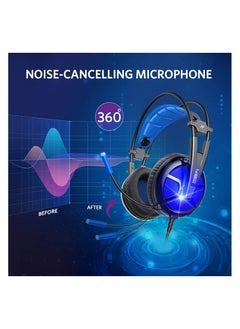 PC Headset with Dynamic Sensory & Noise-Cancelling Mic, 7.1 Surround Sounds, Mute Controls, LED Light, RGB Light for WFH PC, Laptop, Mac (B581 USB Gaming Headset with 7.1 Surround Sound) - pzsku/ZC35C5BD26279FCB4ADF6Z/45/_/1728824929/c57a48fd-f296-4550-be71-882fcc130917