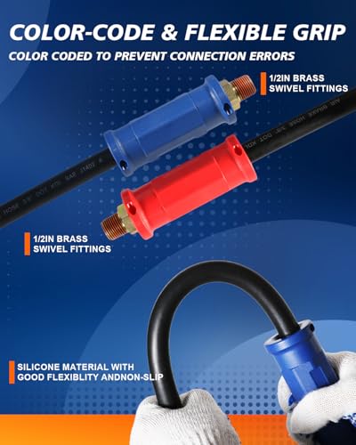 TIROL 12FT Semi Truck Air Lines Kit Air Lines for Semi Truck Trailer Brake Hoses with Gladhands LeakProof Seals Compatible with Freightliner Cascadia Essential for Texas Long Haul - Image 3