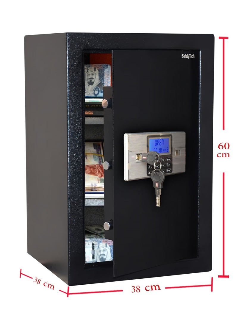 Safety Tech Digital safe with two-factor authentication and triple-force system, size 60*38*38 cm  - Image 2