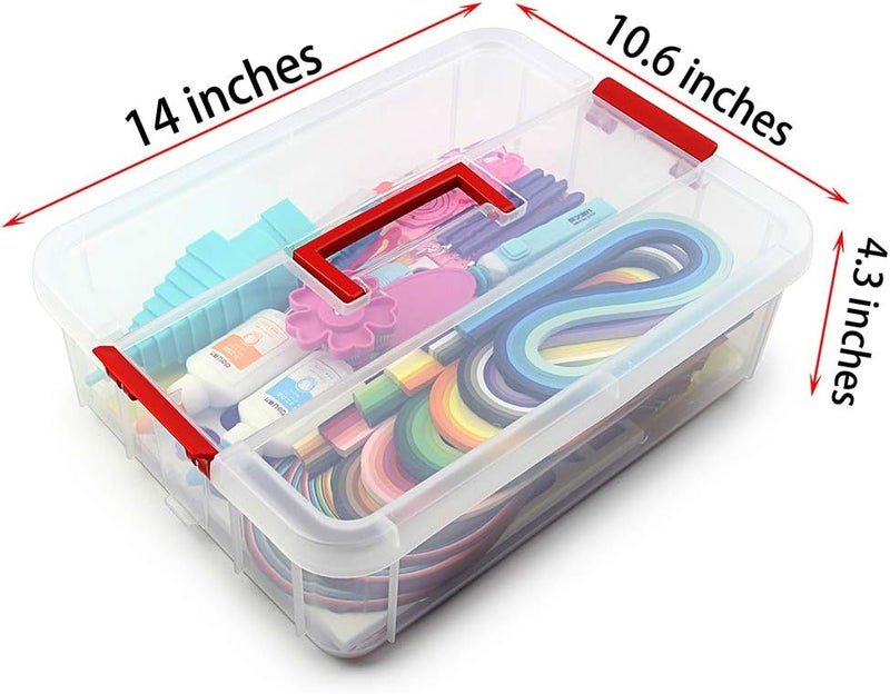 MDLUU Paper Quilling Kit with 1860 Strips and Quilling Tools and Storage Box, Paper Quilling Craft Great for DIY Learning Class, Home Decoration, Birthday Gift - Image 2