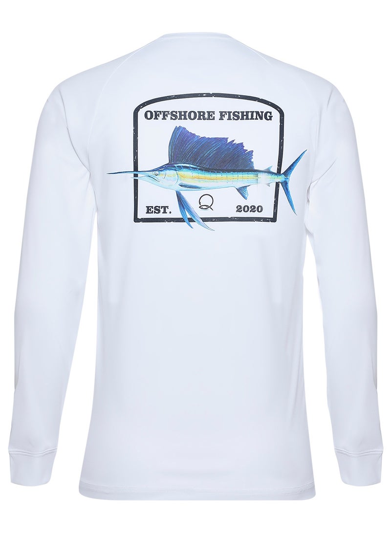 Qassar UPF50+ High Performance Full Sleeve Shirt - Sailfish White - Image 1