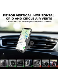 HM2A Car Vent Phone Mount, Air Vent Holder Clip, Mobile Holder For Car Vent, Mobile Cell Phone Mount Handsfree Stand Cradle for iPhone, Samsung, and Most phones  - Image 5