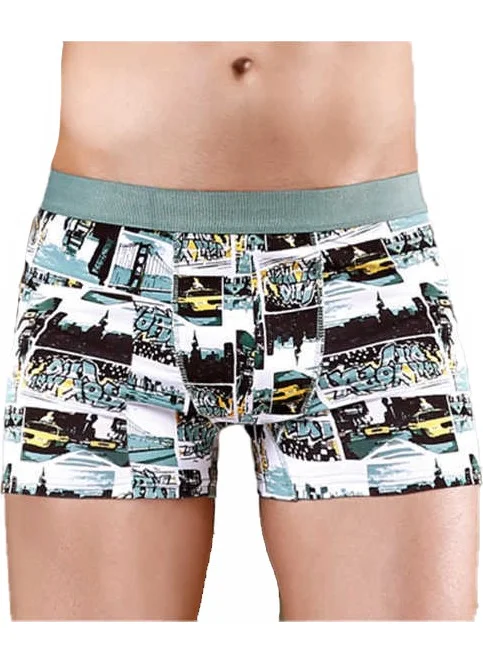 Berrak 4480 Men's Lycra Patterned Boxer