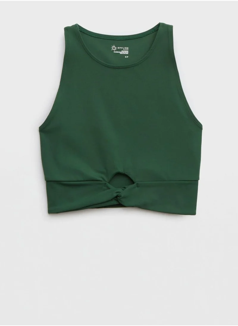 Aerie Cut Out Knitted Tank Top