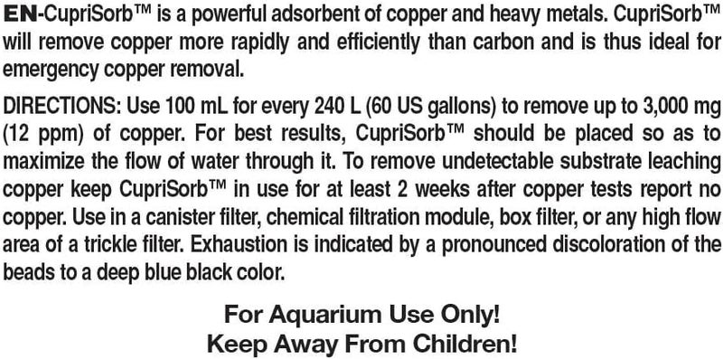 Seachem 2 Pack of Cuprisorb, 2.1 Ounces Each, Aquarium Water Treatment for Copper and Heavy Metal Remover - Image 2