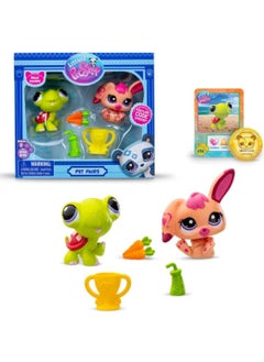 Littlest Pet Shop Minis 2-Piece Figure Set S2 - Tortoise and Rabbit - 5 cm Minis  - Image 1