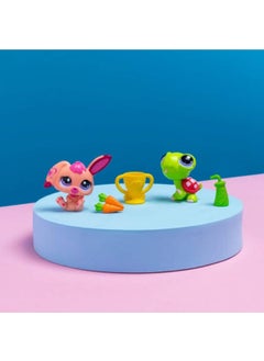Littlest Pet Shop Minis 2-Piece Figure Set S2 - Tortoise and Rabbit - 5 cm Minis  - Image 2