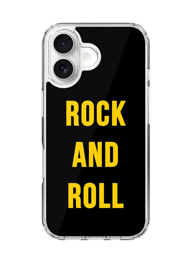 Stylizedd Classic Clear MagSafe Case for iPhone 17 , Hybrid Soft Case Flexible Edges Anti Drop TPU PC Gel Thin Transparent Cover [ Designed for iPhone 17 ] - Rock and Roll