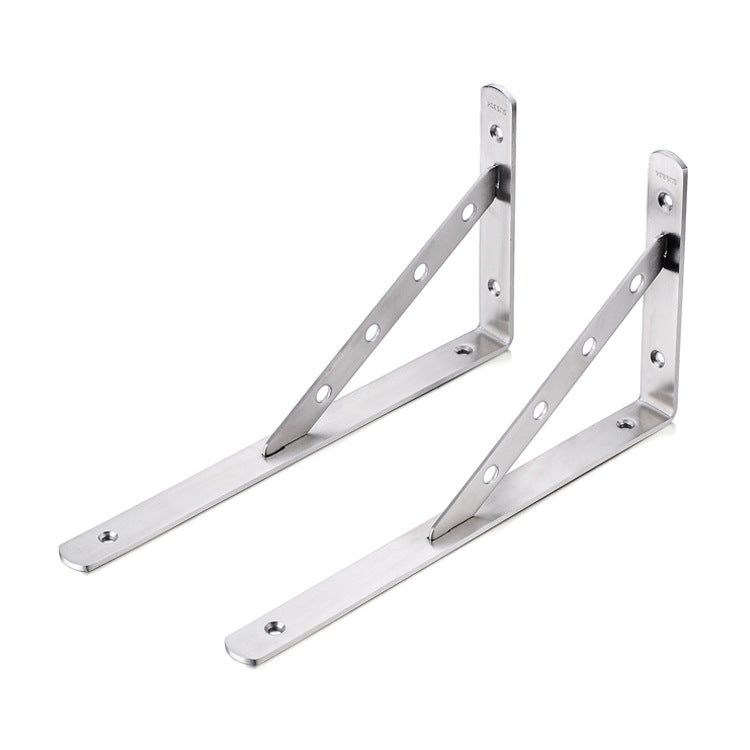 Stainless Steel Tripod Bracket Bracket Wall Storage Rack Wall Hanging Plate Holder Fixed Right Angle Support Tripod - Image 4