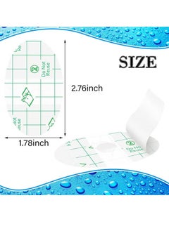 Aikenn Aikenn 60-Piece Baby Waterproof Ear Stickers with Absorbent Cotton, For Swimming Shower Ear Protectors with Ear Plugs for Kids Newborn Disposable Ear Covers for Shower Surfing Snorkeling and Other Water Sports (White)  - Image 2