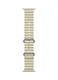 CATANES Apple Watch Ocean Band 41mm 40mm 38mm Soft Silicone Loop Strap for iWatch Series 8/7/SE/6/5/4/3/2/1 Beige  - Image 3