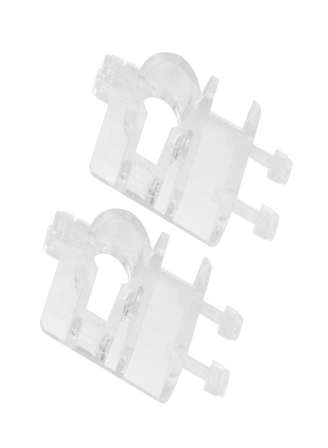 Zerodis 2Pcs Aquarium Acrylic Transparent Pipe Fixture, Aquarium Hose Fixing Clip for Fix 12-16mm Inflow Outflow Tube - Image 4