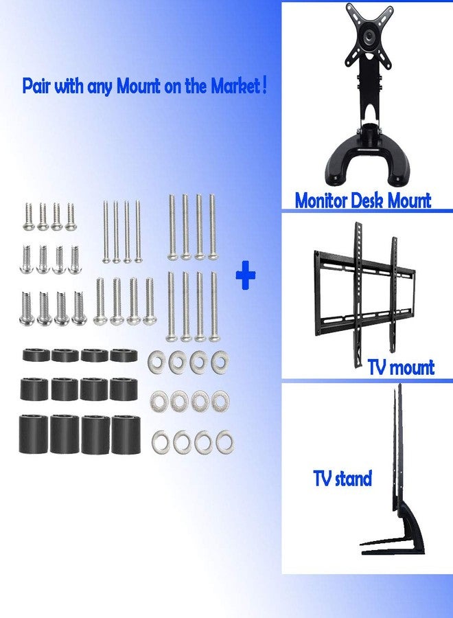 Coret Universal TV Mount Hardware Kit, Compatible with LG, Sanyo, Haier & More, Wall Mount, Includes M4, M5, M6 Screws, Washers & Spacers - Image 3