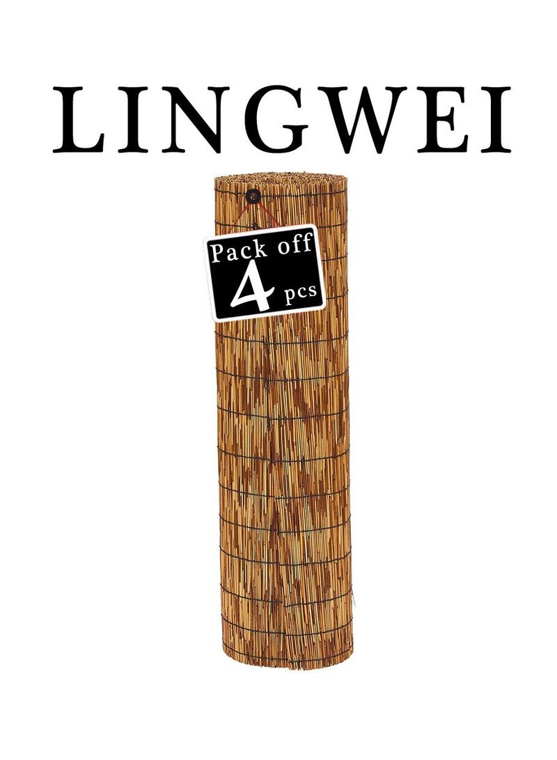 LINGWEI Natural Wooden Bamboo Roller Blinds Roman Window Shades Roll Bamboo Curtain Window Blind Sun Shade For Outdoor Indoor  - Image 1