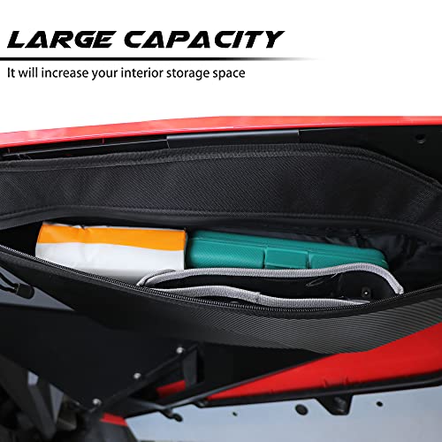RERPRO RZR PRO XP Side Door Bags, RZR Storage Bag Compatible with Polaris RZR PRO XP PRO R TURBO R 2020 2021 2022 2023 2024 2025 Front Driver Passenger Side Door Bag, Water Resistant BSB Zipper, 2Pack - Image 2