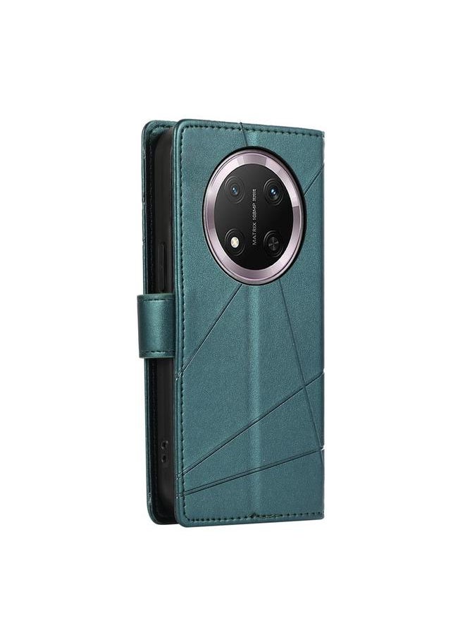 Zaboon Case For Honor X9c Global / Magic7 Lite PU Genuine Leather Texture Embossed Line Phone Case  - Image 3