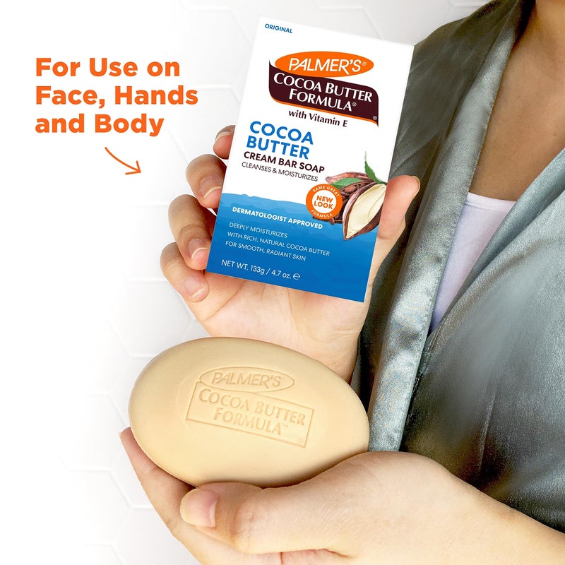 Palmer's Cocoa Butter Formula with Vitamin E Daily Skin Therapy Formula Cream Soap, 3.5 Ounces (Pack of 12) - Image 4