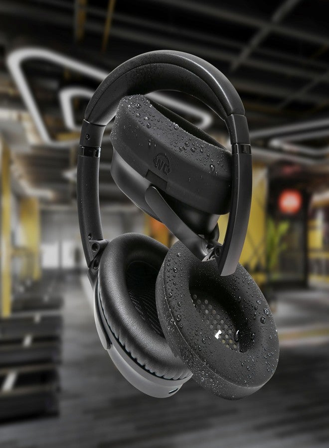 WC وسادات أذن رياضية حاصلة على براءة اختراع من WC SweatZ QuietComfort، مصممة خصيصًا لسماعات Bose QuietComfort 35 و35ii، وQC45 / SE/QuietComfort 2023، من إنتاج Wicked Cushions | أسود - Image 4