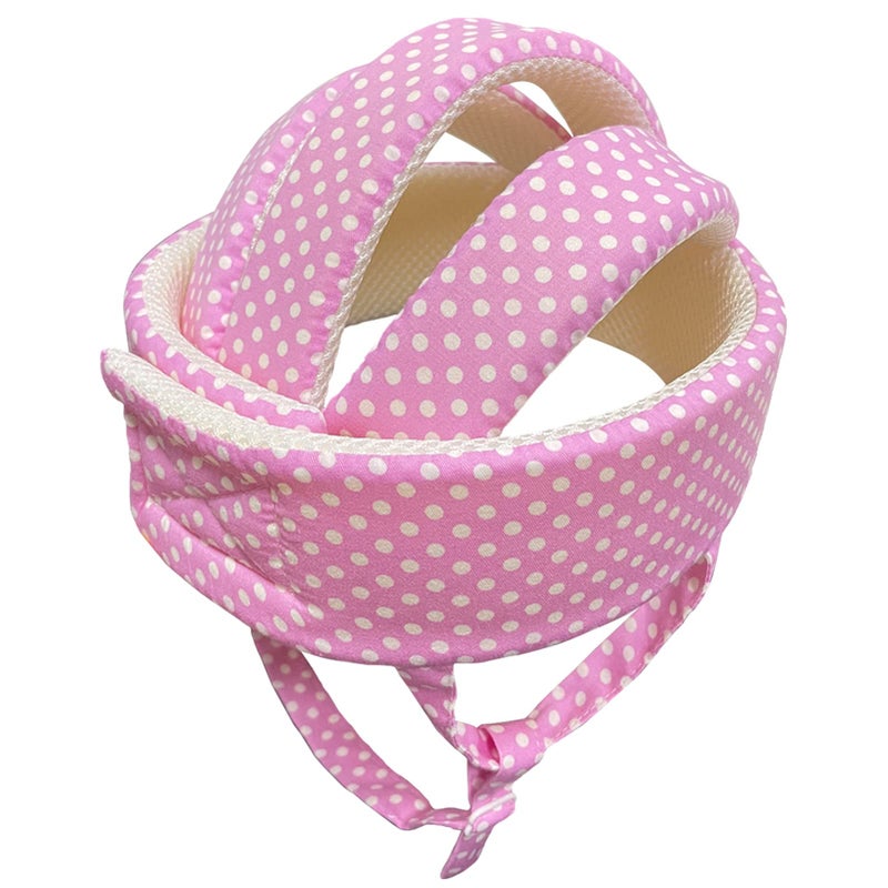 Ocanoiy Baby Helmet Toddler Children Headguard Infant Head Cushion Protective Harnesses Cap Soft Adjustable Kid Hat Head Protector (Pink) - Image 4