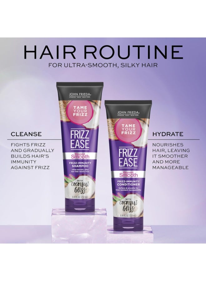 John Frieda John Frieda Frizz Ease Beyond Smooth Bundle: Frizz Immunity Shampoo & Conditioner, 8.45 Ounce Each  - Image 2