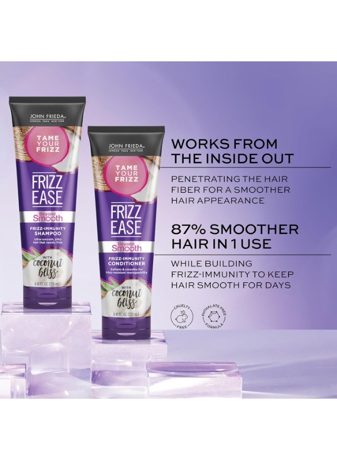John Frieda John Frieda Frizz Ease Beyond Smooth Bundle: Frizz Immunity Shampoo & Conditioner, 8.45 Ounce Each  - Image 3