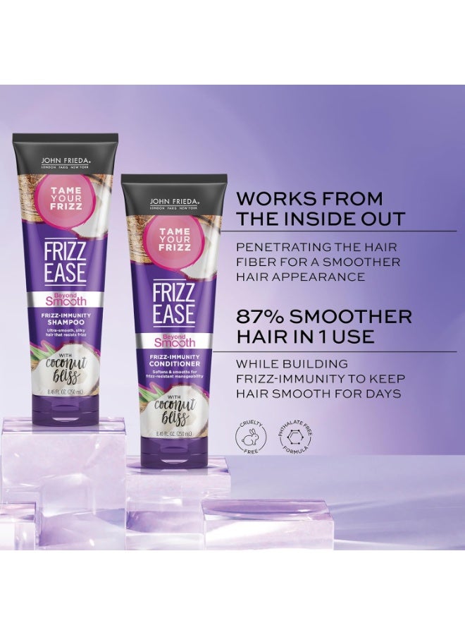 John Frieda Frizz Ease Beyond Smooth Bundle: Frizz Immunity Shampoo & Conditioner, 8.45 Ounce Each - Image 3