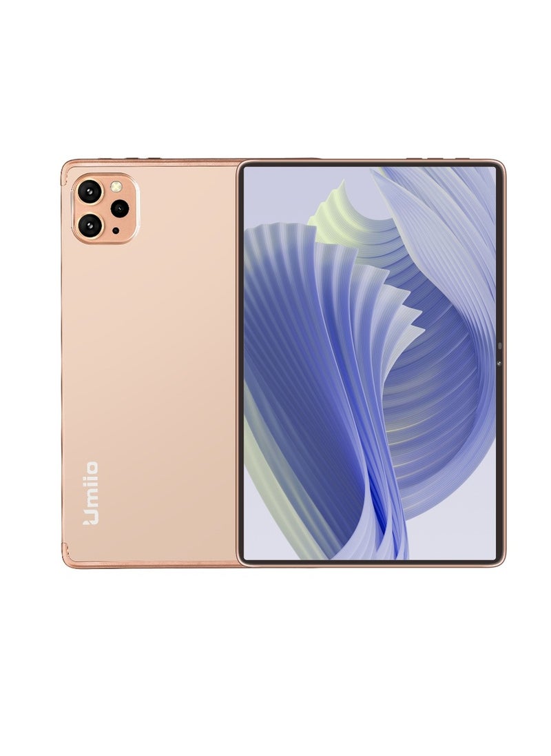 Umiio Smart Tablet PC 10.1-inch HD Screen 8GB RAM 256GB ROM Front and Rear Camera WiFi and Dual SIM 5G Network Android Tab with Leather Cover Keyboard and Mouse  - Image 1
