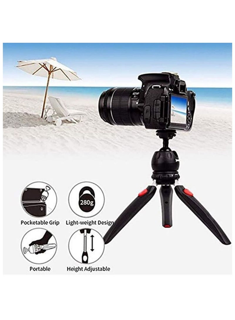 Jmary Mini Tripod for Camera and Phone Tabletop Small Phone Tripod Mount for GoPro iPhone Cell Phones Webcam Projector Compact DSLR Hand Desktop Camera Tripod Stand Table - Image 4