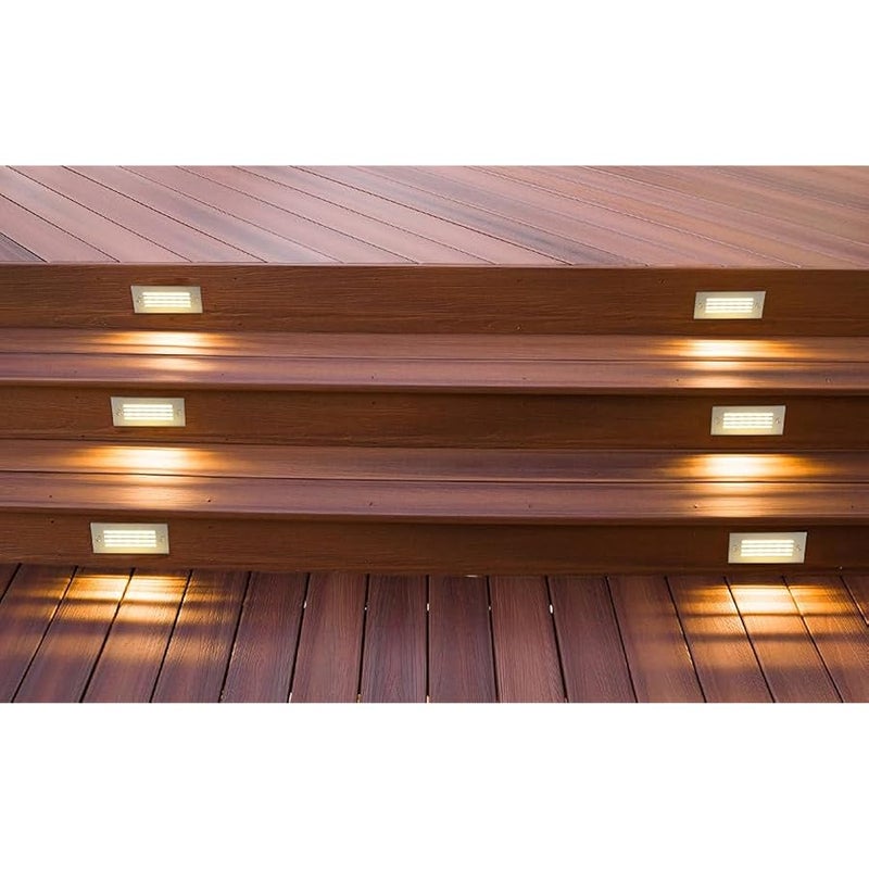 V.nice LED Step Lights Outdoor Recessed Wall Light – 3W IP65 Waterproof Stair Lighting, 3000K/6000K, Silver Aluminum, Embedded Deck Light Fixture for Indoor Outdoor Pathway - Image 5