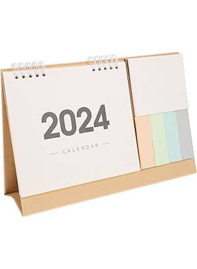 Flipped Desk Calendar with Office Desktop Organizer Thick Paper for Productivity - Image 1