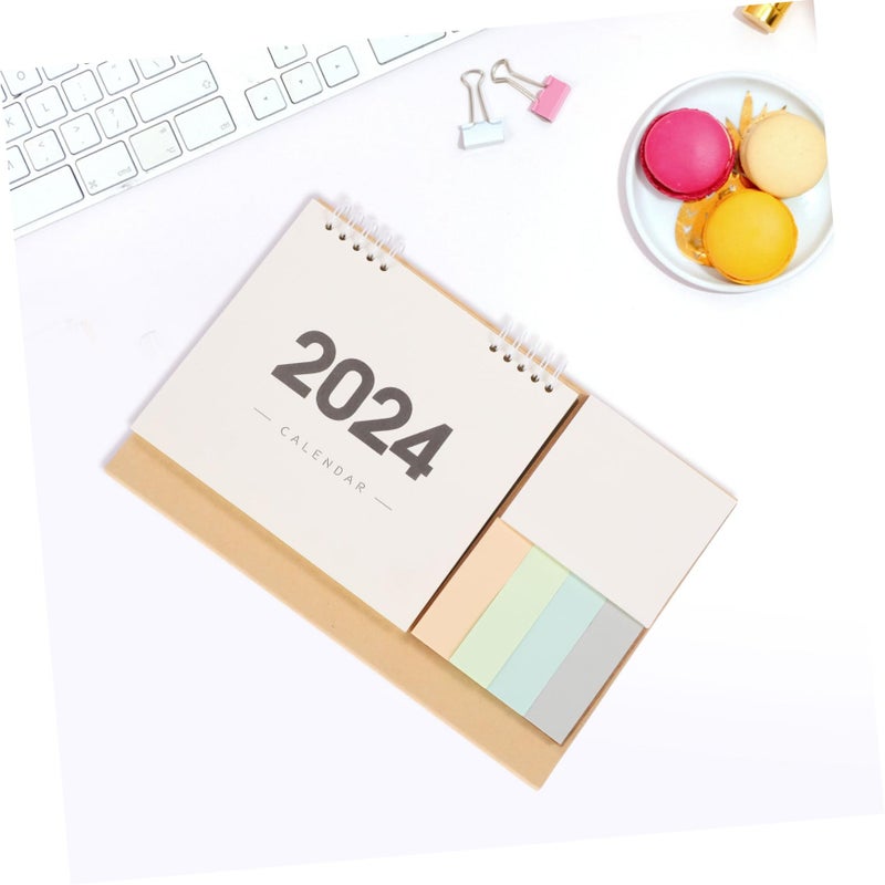 Flipped Desk Calendar with Office Desktop Organizer Thick Paper for Productivity - Image 4