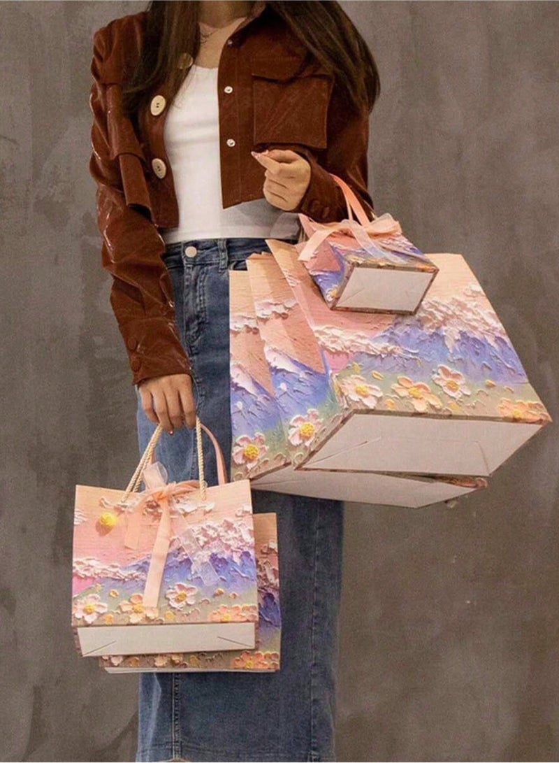 Generic Paper Gift Bags Consisting Of 3 Pieces In Three Sizes, Large, Medium And Small, Suitable For Birthday Parties And Special Occasions.  - Image 2