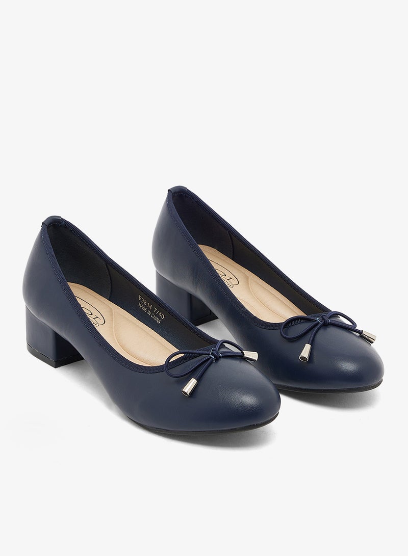 سبوت أون حذاء بكعب منخفض مع فيونكة - Image 4