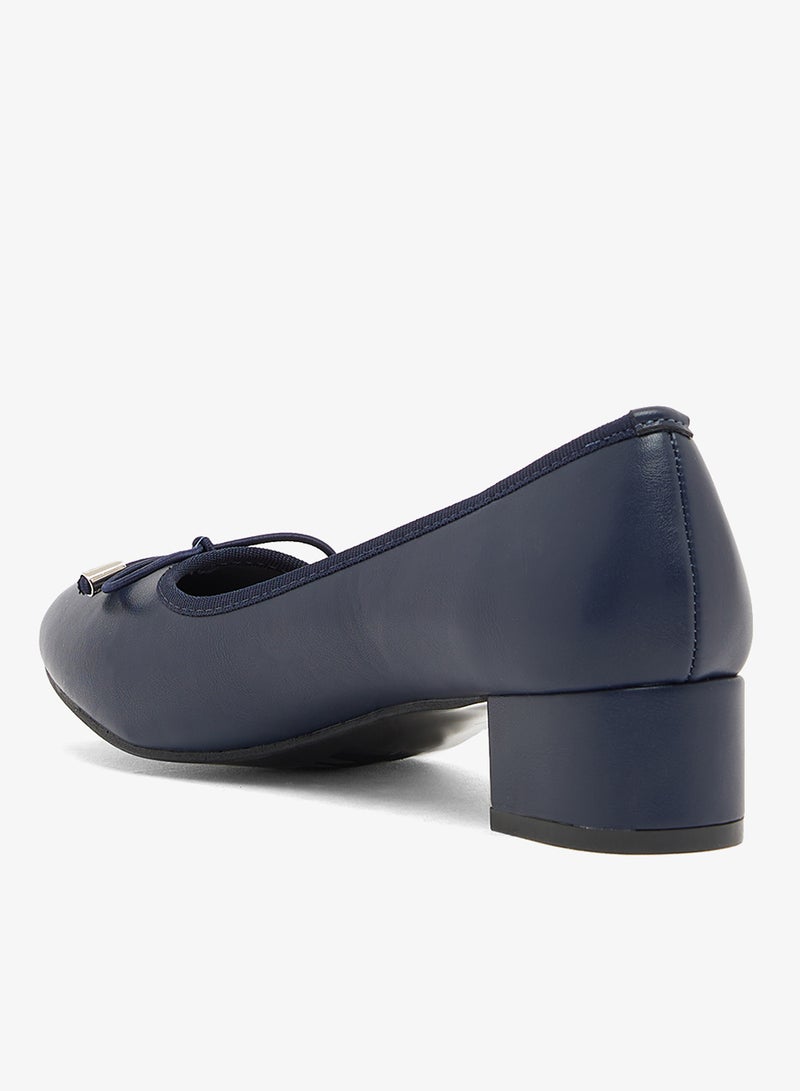 سبوت أون حذاء بكعب منخفض مع فيونكة - Image 3