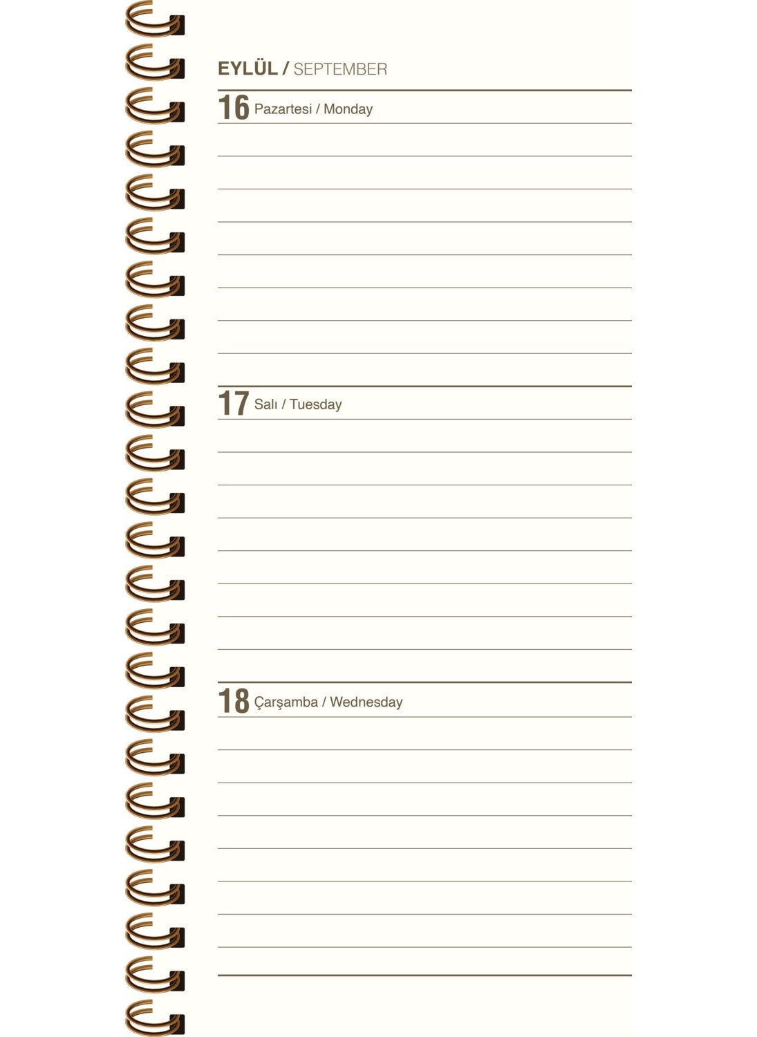 Keskin Color 2024 8*16 Weekly Pocket Agenda Papatya  - Image 2