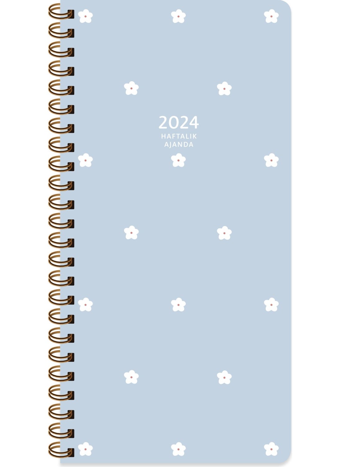 Keskin Color 2024 8*16 Weekly Pocket Agenda Papatya  - Image 1