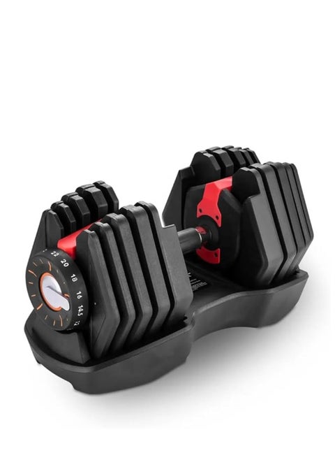 COOLBABY Smart Adjustable Dumbbell 22KG Adjustable Iron Dumbbell - Single set Fast Automatic Different Weights Adjustment