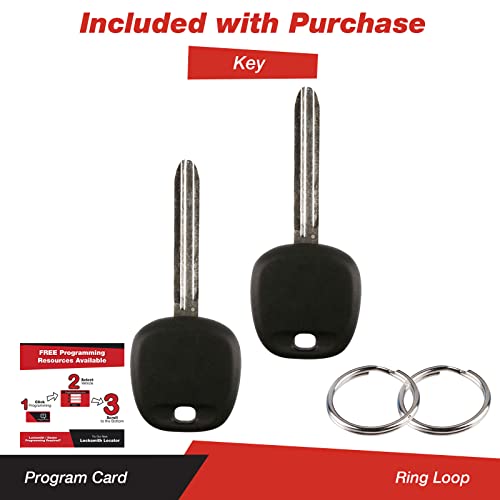 KeylessOption Keyless Entry Remote Control Fob Uncut Blank Car Key for GQ43VT20T (Pack of 2) - Image 5