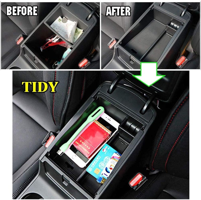 QASULER Armrest Storage Box for Hyundai Tucson - Image 5