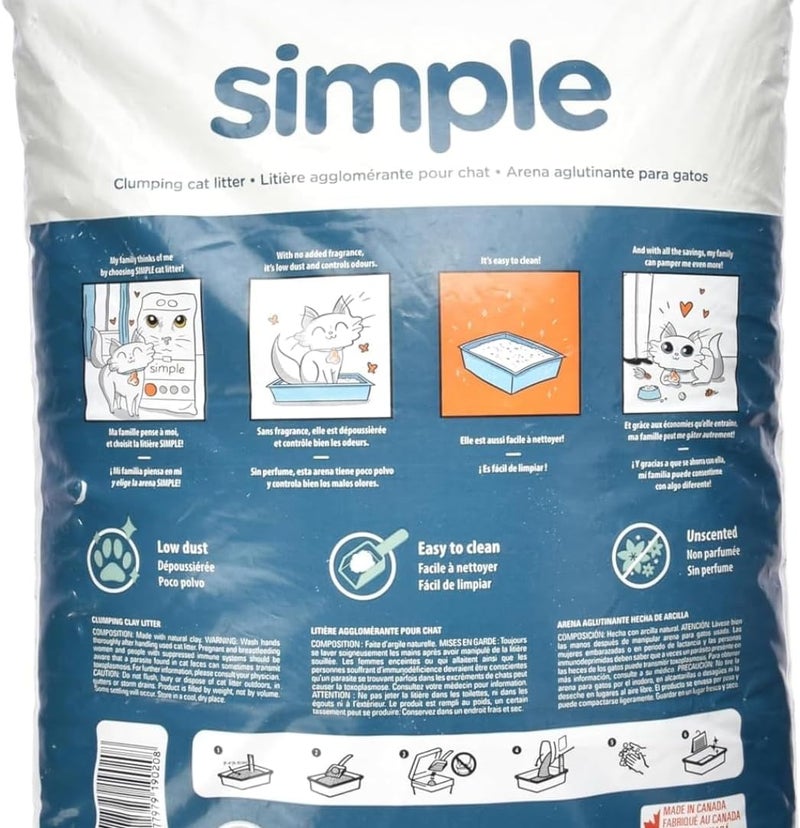 Cat Litter 14KG (Unscented), Pack of 1