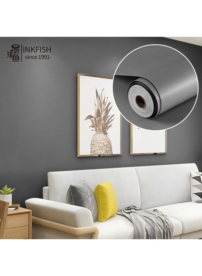 Cuttlefish Modouyu Self-adhesive Wallpaper, Waterproof, Concealing, Wall Sticker, Bedroom And Living Room Renovation Sticker, Thickened, 0.6*10 Meters, Gray - Image 5