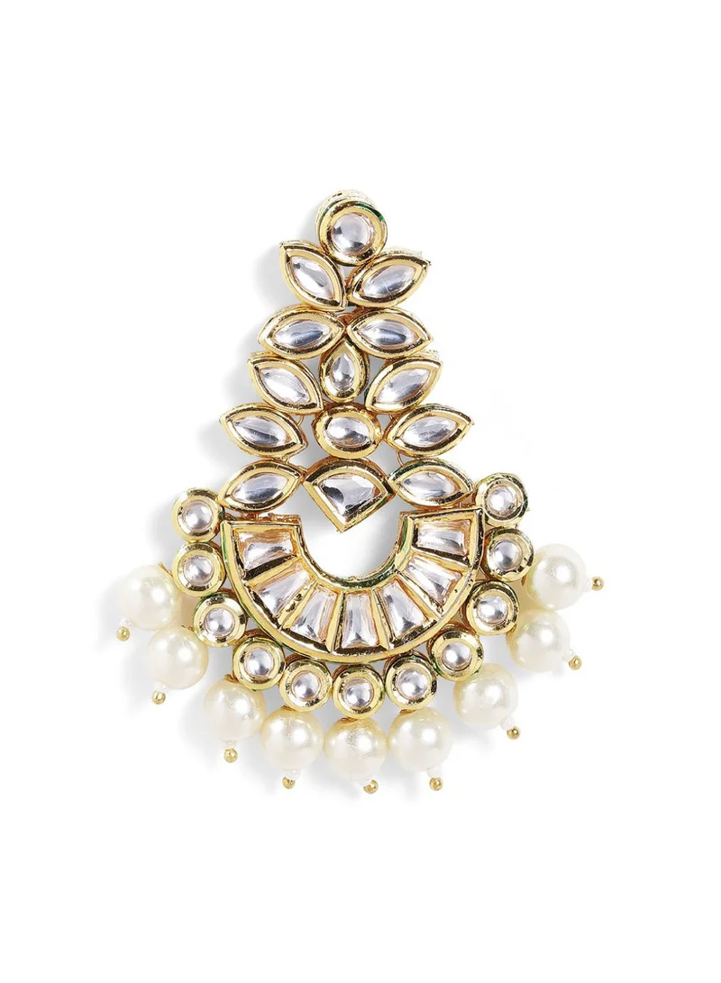 Priyaasi Plated Pearl Beaded Contemporary Chandbalis