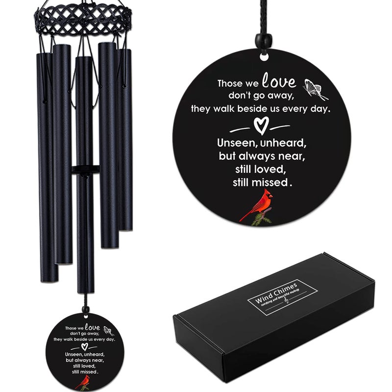 Cardinal Wind Chimes for Loss of Loved One Memorial Gifts for Loss of Father Mother 30Inch Cardinal WindChimes Outdoor Garden Decor