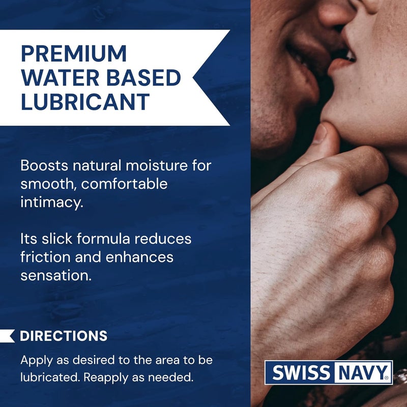 Swiss Navy Premium WaterBased Lubricant  16 oz  Lubricating Gel for Men Women  Couples  Toy Safe  NonStaining Formula  Compatible with Latex  Condoms - Image 2