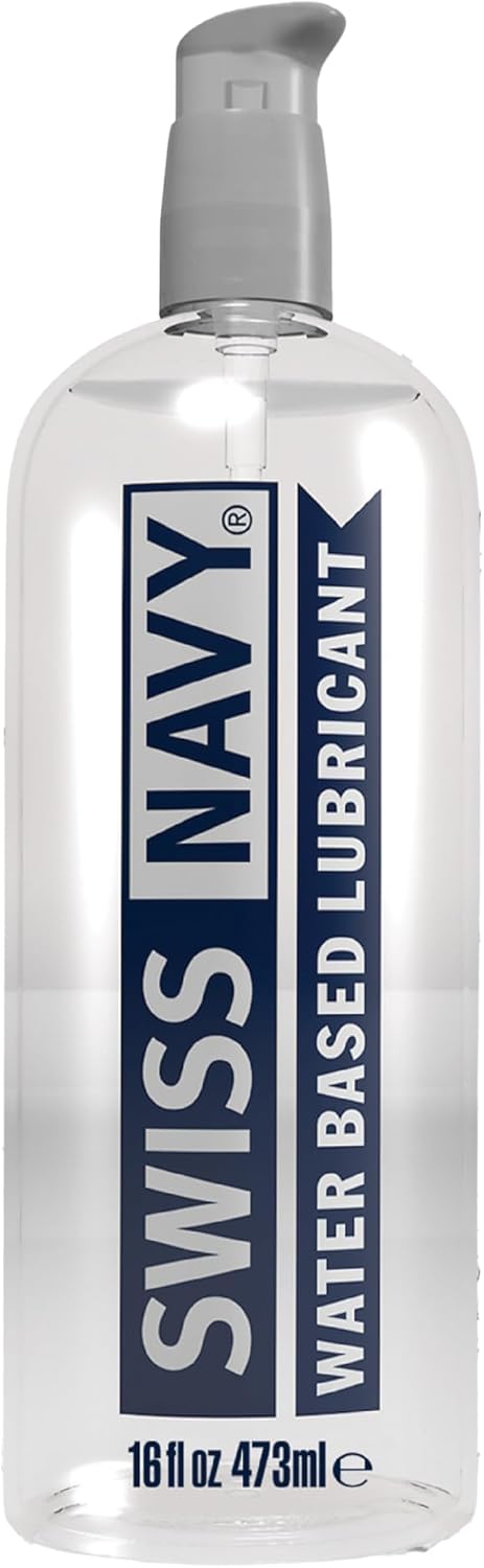 Swiss Navy Premium WaterBased Lubricant  16 oz  Lubricating Gel for Men Women  Couples  Toy Safe  NonStaining Formula  Compatible with Latex  Condoms - Image 1