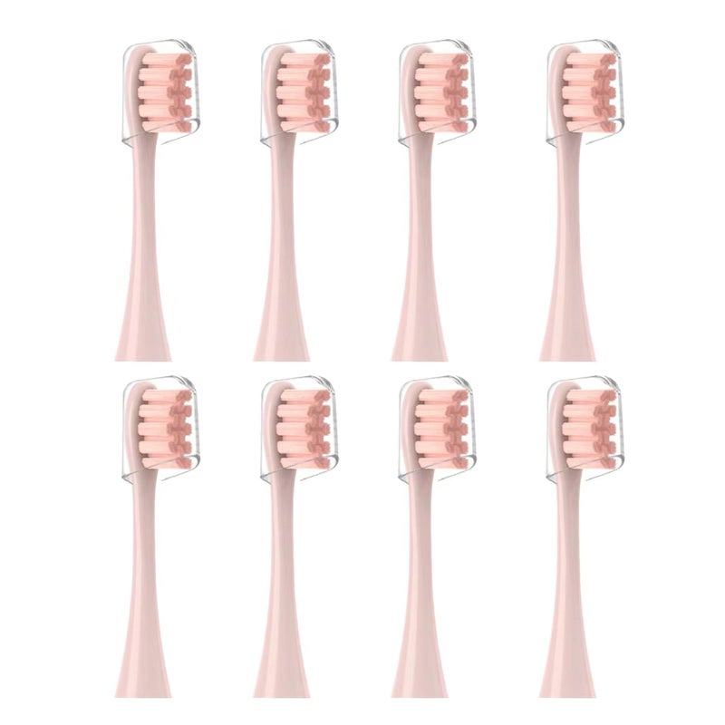GTHUNDER 8Pcs Electric Toothbrush Heads Compatible with Ocleanwith Hygienic CapsVacuumPackedFits Adapted for All Oclean Models x pro Elite X X ProFlowF1Air 2 Pink