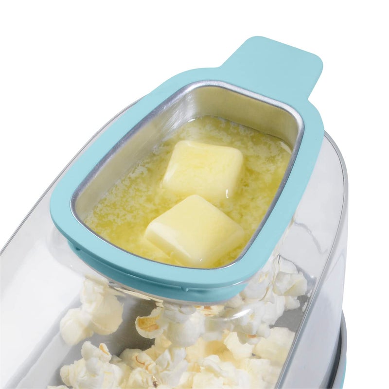Presto! Presto 04867 Poplite Plus Hot Air Popcorn Popper - Built-In Measuring Cup + Melts Butter, Easy to Clean, Built-In Cord Wrap, 18 Cups, Aqua - Image 4