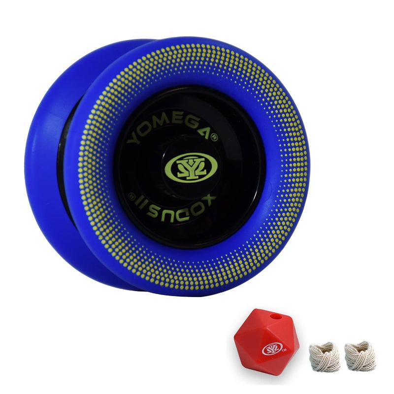 Yomega Xodus II YoYo- Includes Roller Bearing Technology  Rubber Rims and Wing Shape Design - Professional Responsive YoYos Intermediate Level Play (Blue) - Image 1