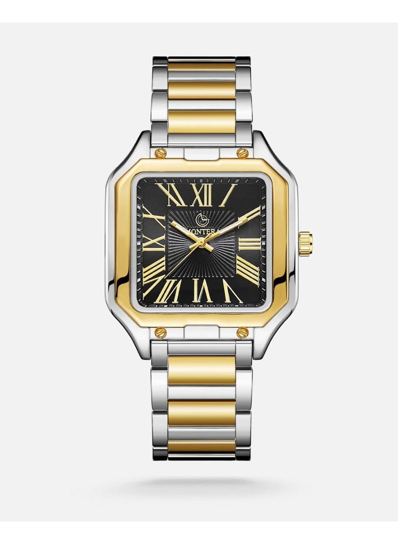 Montera Classic Men's Wristwatch, Water Resistant
