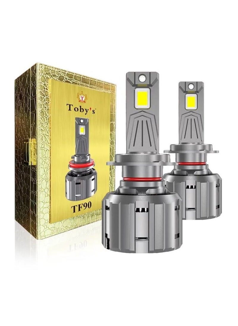 Toby's Car LED Headlight TF90 9005 Original 180W Power With Canbus, Best LED Headlight Never Launch Before, Pure White 6000K Color Temperature 